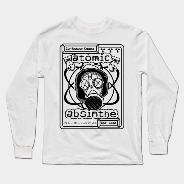 Atomic Absinthe Long Sleeve T-Shirt by GrimDork